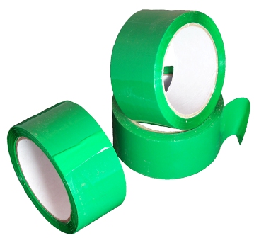 360 Rolls of Green Coloured Low Noise Packing Tape 50mm x 66m